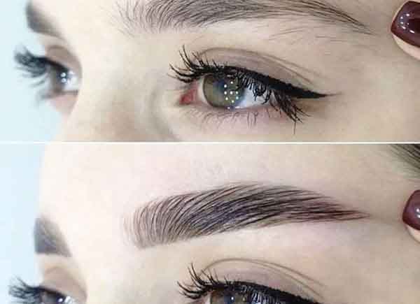 مدل ابرو اسپرت برای صورت گرد و مدل ابرو اسپرت پهن کوتاه و بلند