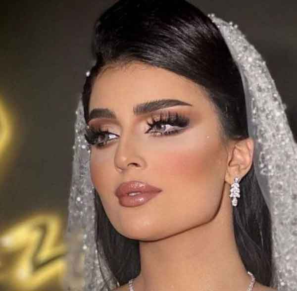 مدل آرایش عروس عربی زیبا و ساده و خلیجی