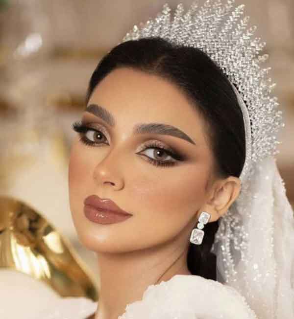 مدل آرایش عروس عربی زیبا و ساده و خلیجی