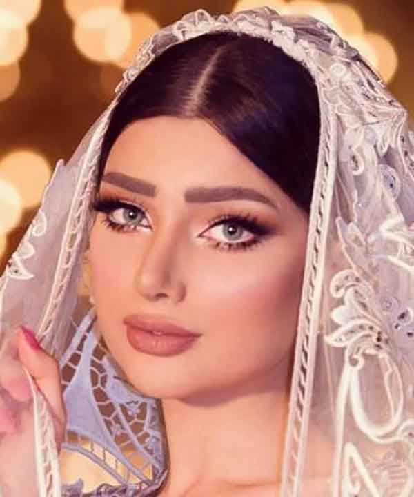 مدل آرایش عروس عربی زیبا و ساده و خلیجی