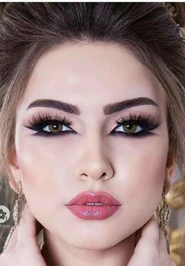 مدل آرایش عروس عربی زیبا و ساده و خلیجی