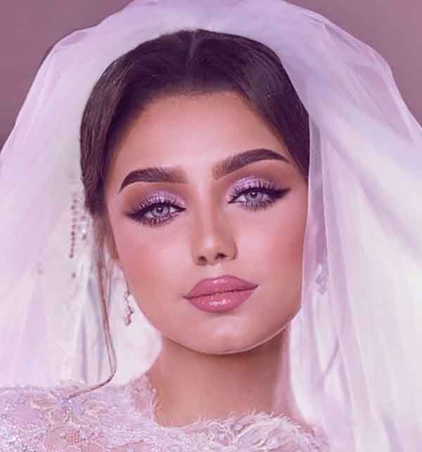 مدل آرایش عروس عربی زیبا و ساده و خلیجی