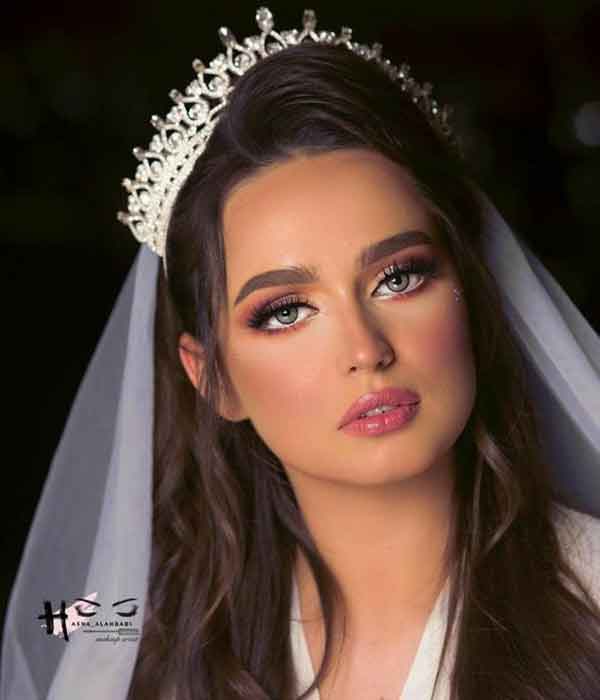 مدل آرایش عروس عربی زیبا و ساده و خلیجی