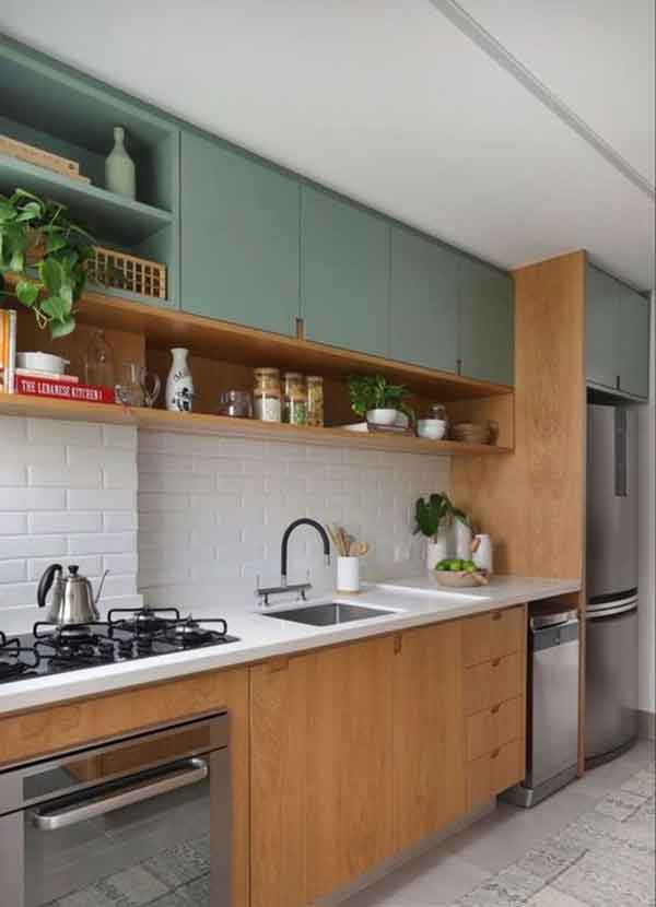 مدل کابینت آشپزخانه دو طرفه ساده 1402