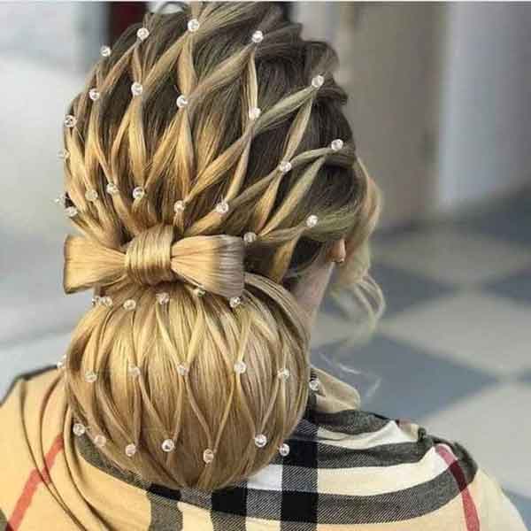 مدل مو مجلسی باز و نیمه باز کوتاه و بلند ساده و شیک