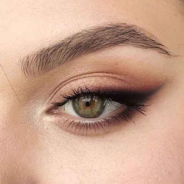 مدل آرایش چشم ساده و دخترانه و شیک و لایت