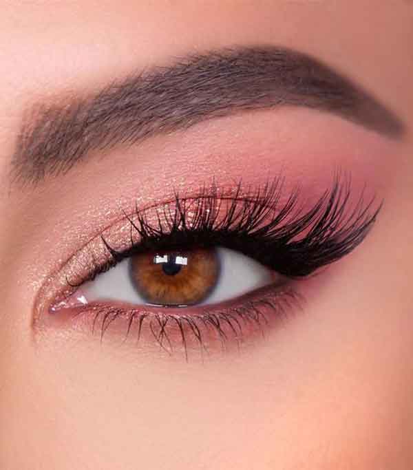 مدل آرایش چشم ساده و دخترانه و شیک و لایت