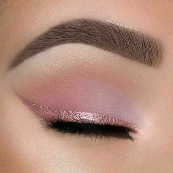 مدل آرایش چشم ساده و دخترانه و شیک و لایت