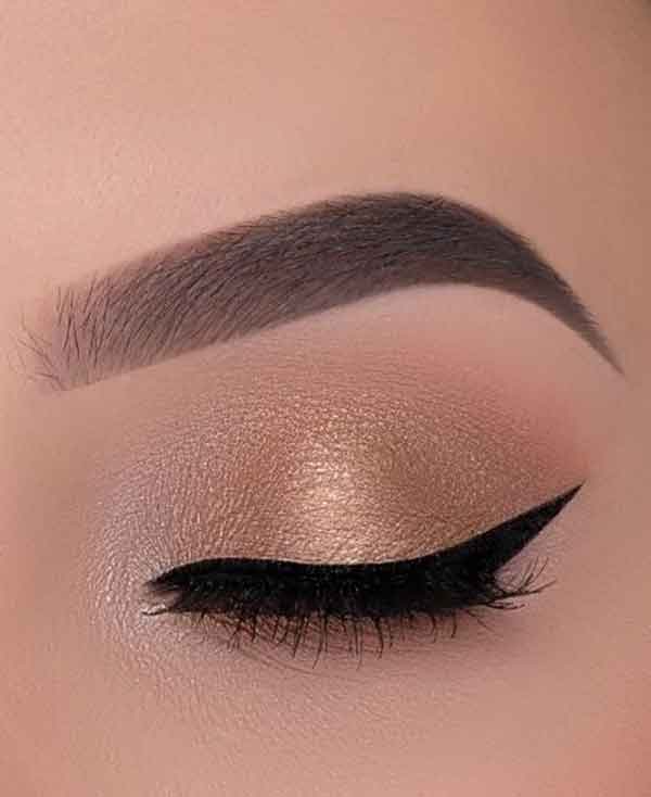 مدل آرایش چشم ساده و دخترانه و شیک و لایت