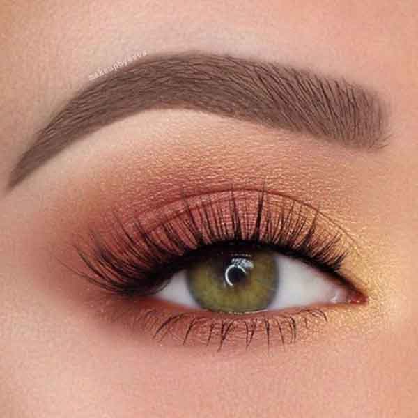 مدل آرایش چشم ساده و دخترانه و شیک و لایت