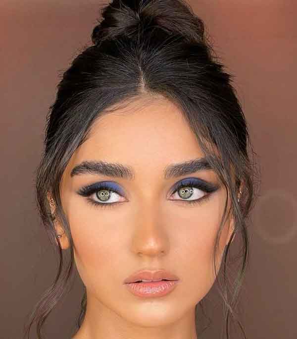 مدل آرایش چشم پف دار و مژه برای چشم پف دار و پلک افتاده
