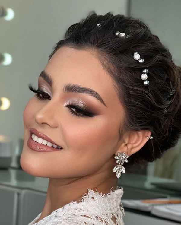 مدل آرایش مجلسی ساده و شیک و ملایم و مجلسی برای عروسی