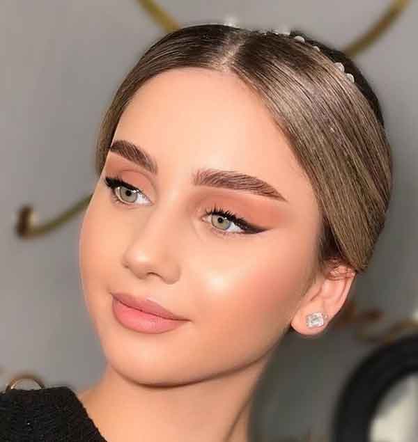 مدل آرایش دخترانه ساده و شیک و لایت و مجلسی برای عروسی