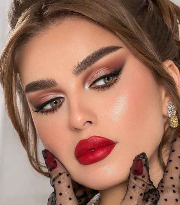 مدل آرایش دخترانه برای عروسی ساده و شیک و ملایم و مجلسی