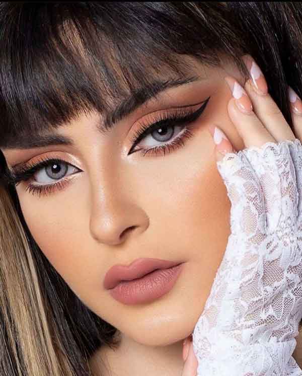 مدل آرایش دخترانه برای عروسی ساده و شیک و ملایم و مجلسی