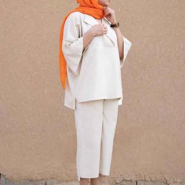 مدل مانتو شیک و باکلاس 1402 و جلو بسته و ساده کوتاه