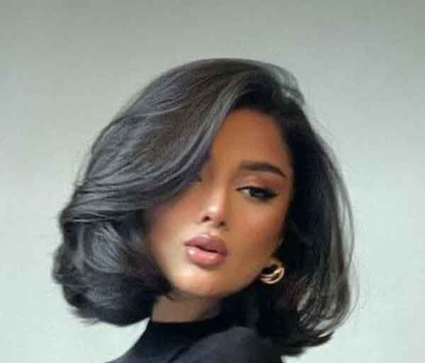 مدل مو دخترانه کوتاه ساده و جدید برای عروسی و مجلسی