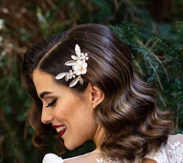 مدل مو دخترانه کوتاه ساده و جدید برای عروسی و مجلسی