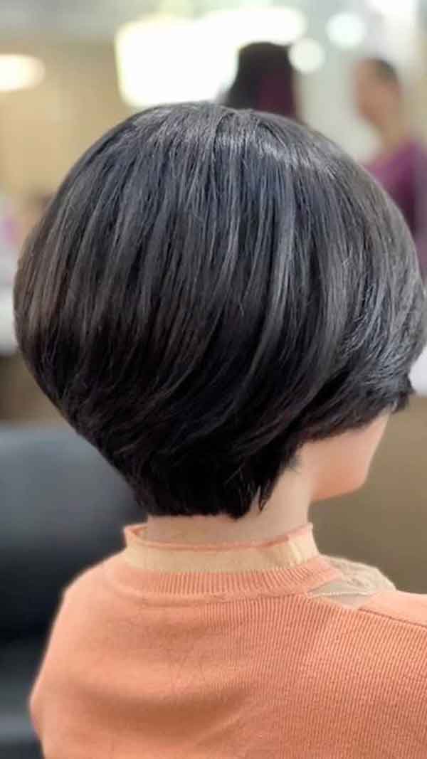 مدل مو مصری فرانسوی برای صورت گرد و کلاسیک و بدون چتری