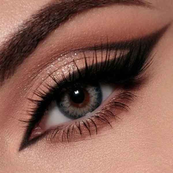 بهترین آرایش چشم مجلسی جدید برای پلکهای افتاده