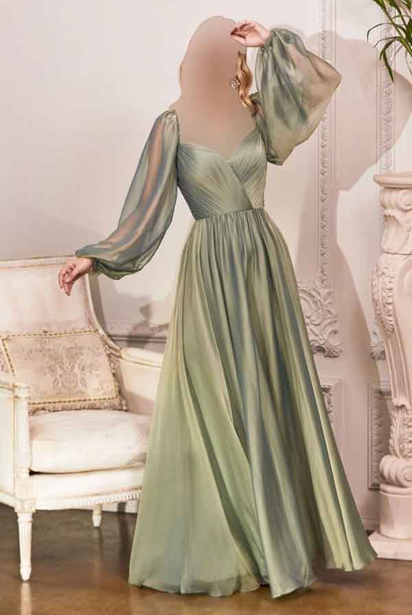 مدل لباس بلند دخترانه ساده و شیک برای تالار و عروسی