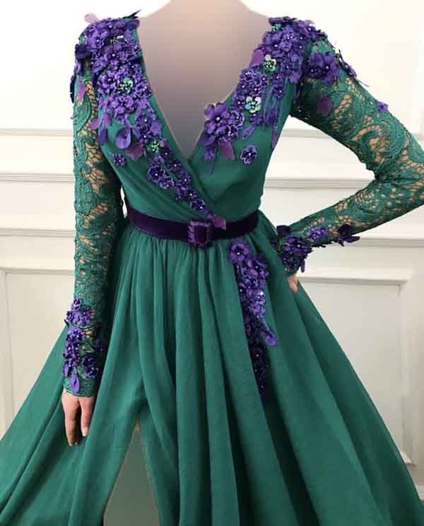 مدل لباس بلند دخترانه ساده و شیک برای تالار و عروسی