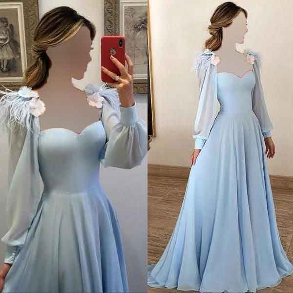 مدل لباس بلند دخترانه ساده و شیک برای تالار و عروسی
