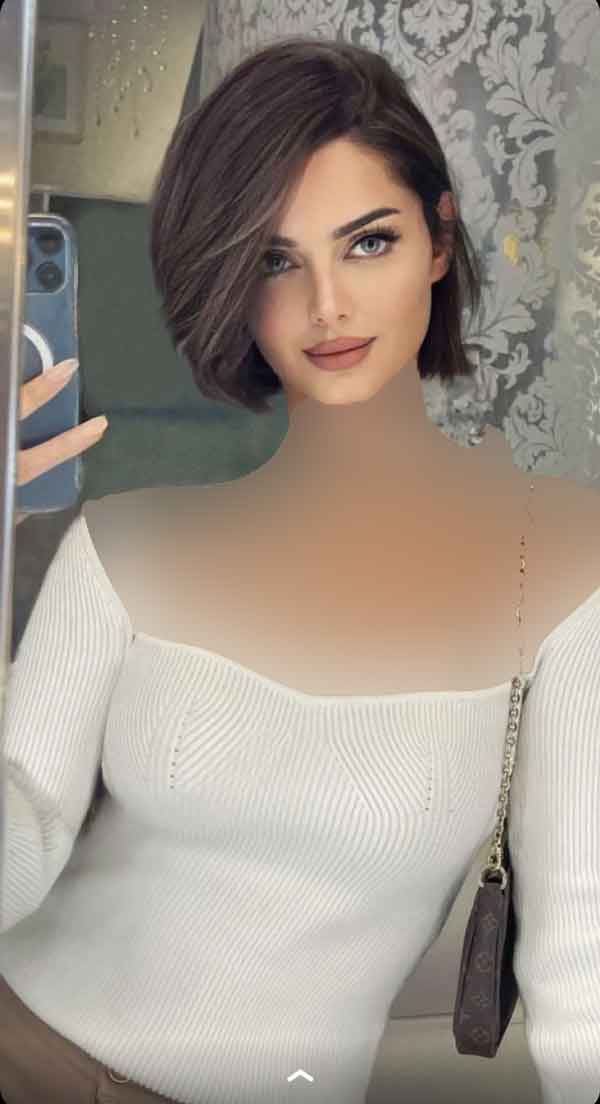 مدل مو زنانه کوتاه جدید مجلسی با رنگ مو فانتزی و نچرال