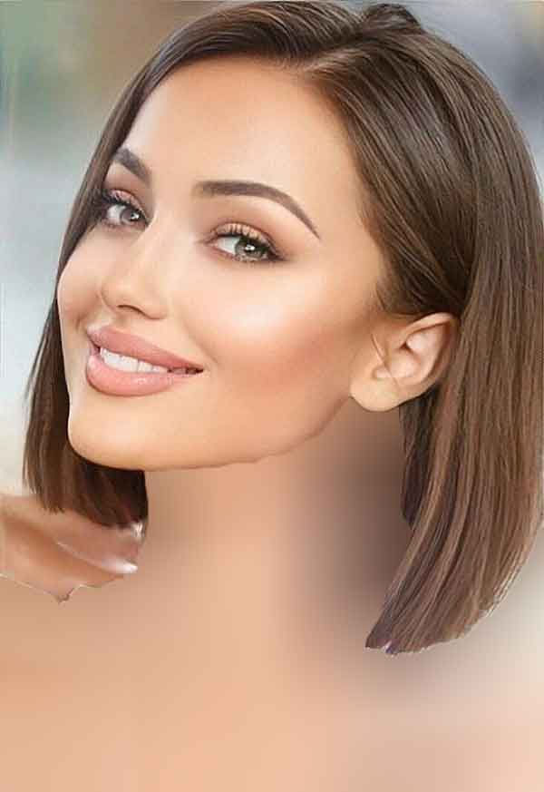مدل مو زنانه کوتاه جدید مجلسی با رنگ مو فانتزی و نچرال