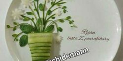 تزیین خیار برای میوه ارایی به شکل های متنوع