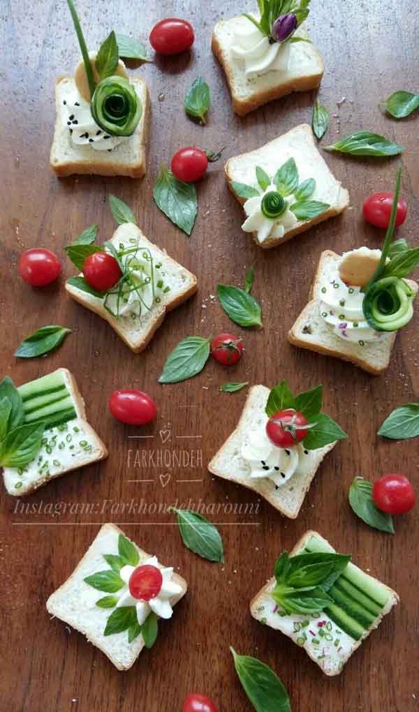 تزیین خیار برای میوه ارایی به شکل های متنوع