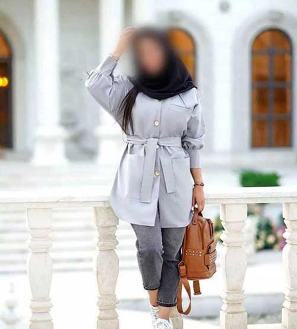 مدل مانتو دانشجویی جلو بسته شیک ساده با استایل های جذاب