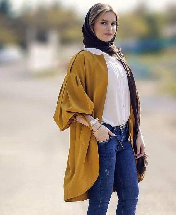 مدل مانتو جلو باز اسپرت با طراحی شیک زیبا خاص زنانه و دخترانه