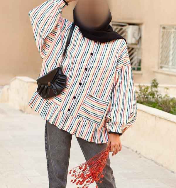 مدل مانتو جلو بسته جدید و شیک اینستا مجلسی در رنگ های متنوع