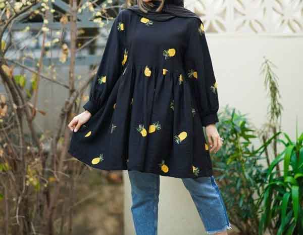مدل مانتو جلو بسته کلوش مجلسی و اسپرت خنک و جذاب