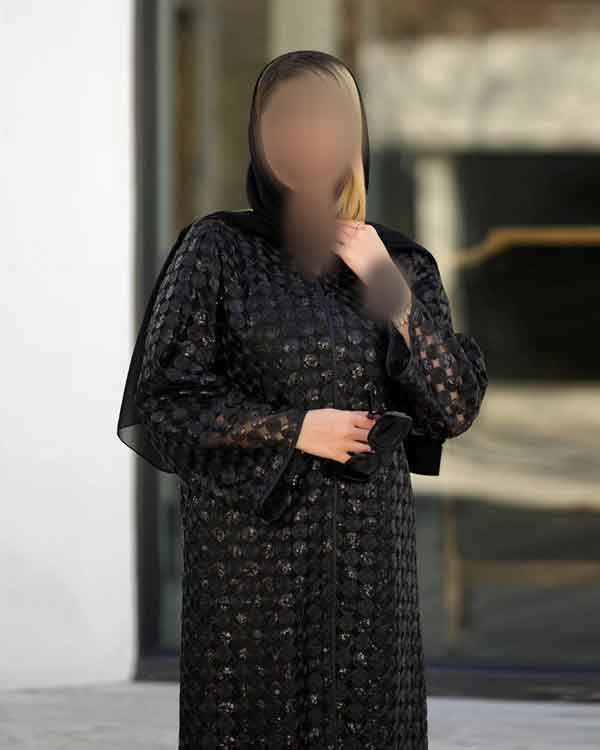 مدل مانتو مجلسی با گیپور کار شده با استر رنگی جذاب و جدید