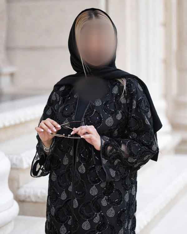 مدل مانتو مجلسی با گیپور کار شده با استر رنگی جذاب و جدید