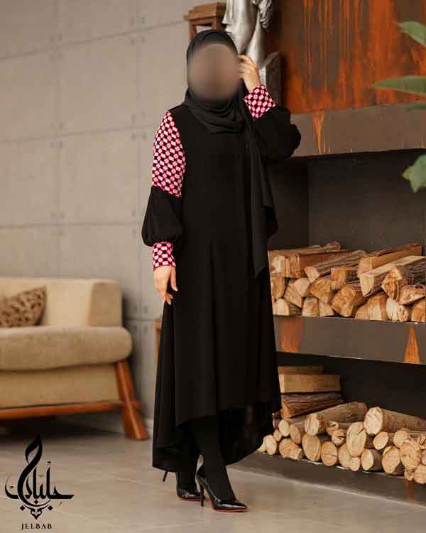 مدل مانتو مجلسی با پارچه کرپ رنگی و تیره بسیار شیک و ساده