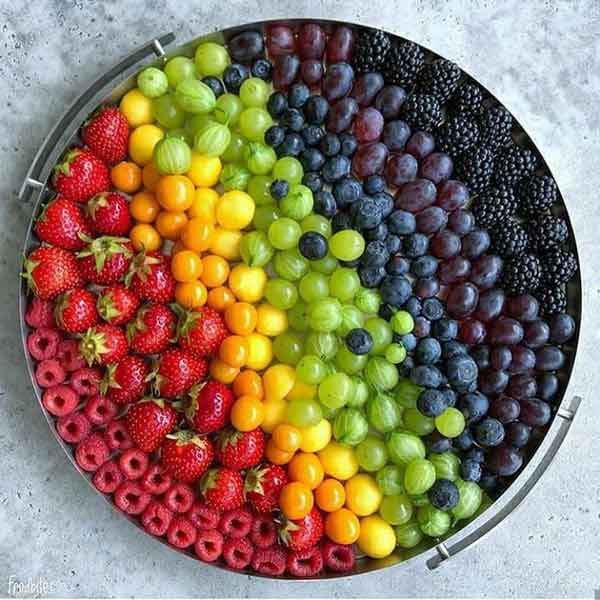 تزیین میوه با پوست رسمی ساده اما زیبا و جذاب
