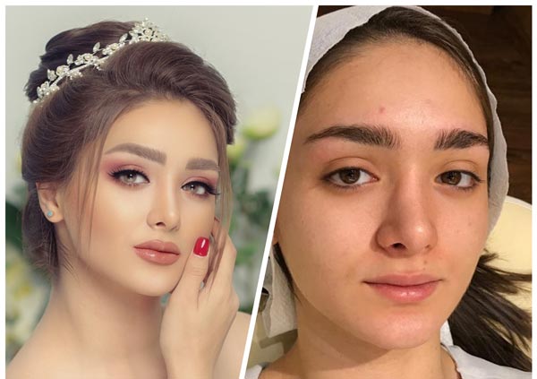 مدل آرایش عروس قبل و بعد با زیبا ترین و جدید ترین مدل ها