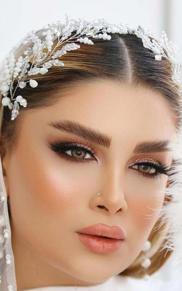 مدل آرایش عروس جدید زیبا لایت طبیعی با مدل های متنوع و گوناگون 