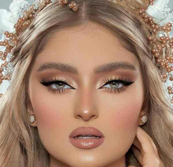 مدل آرایش عروس صورت گرد لایت با ایده های بسیار زیبا و جذاب