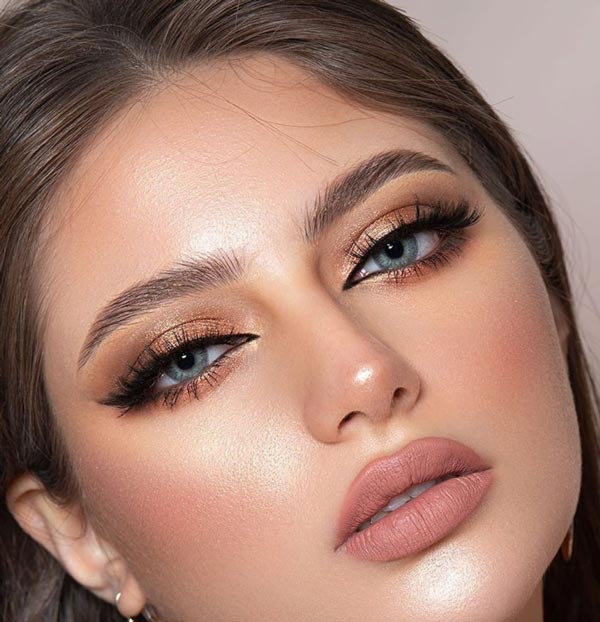 مدل آرایش چشم عربی زیبا خلیجی و ساده برای چشم های ریز و درشت