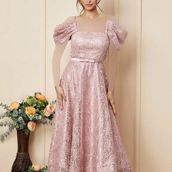 مدل لباس گیپور مجلسی بلند زیبا شیک ساده با استایل های لاکچری