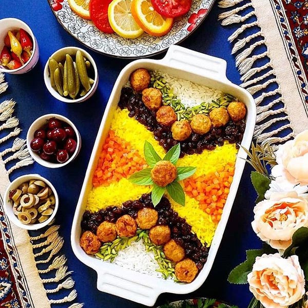 تزیین برنج زیبا ساده با ایده های خلاقانه با سلیقه و هنرمند