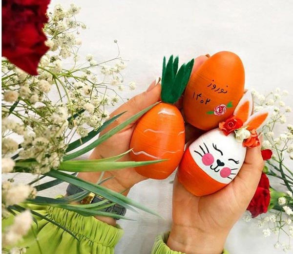 تزیین تخم مرغ زیبا همراه با ایده های فانتزی و جذاب برای هفت سین