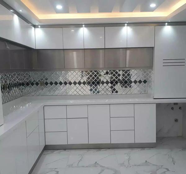 هایگلاس مدل کابینت آشپزخانه ایرانی جدید با ایده های شیک و امروزی