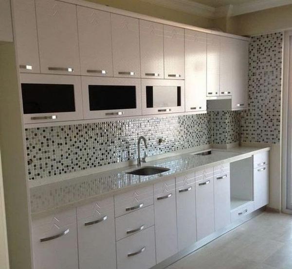 مدل کابینت آشپزخانه ایرانی جدید لوکس مدرن با رنگ های تیره و روشن