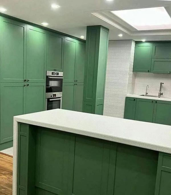 مدل کابینت آشپزخانه ایرانی جدید لوکس مدرن با رنگ های تیره و روشن