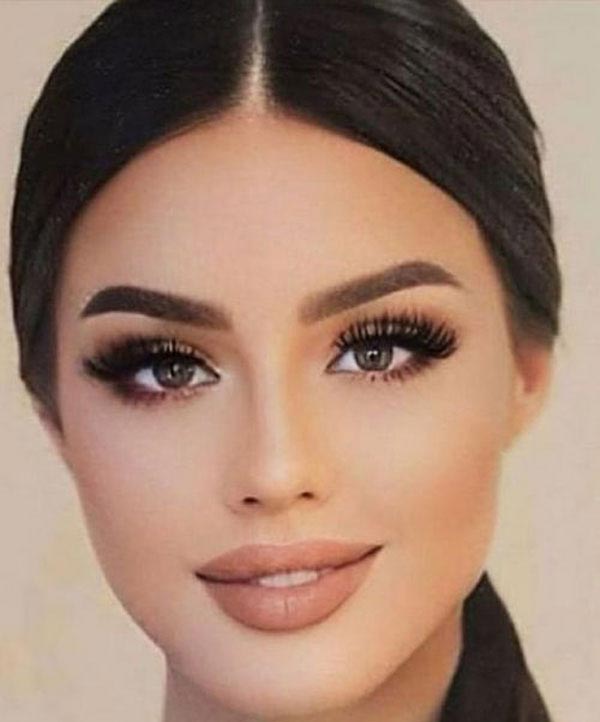 مدل آرایش دخترانه جدید زیبا ساده مناسب برای مهمانی و عروسی